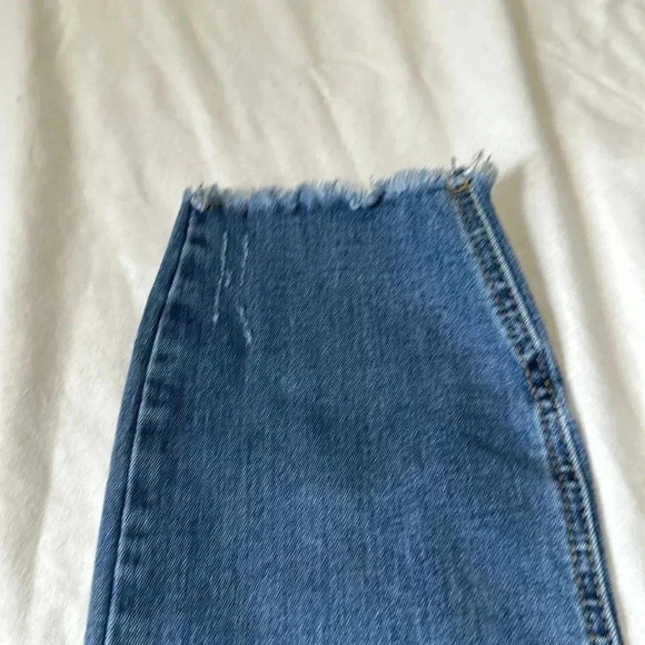 Kut From The Kloth Connie Jeans High Rise Fab Ab Crop size 12 distressed - Picture 7 of 7